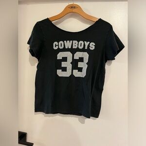 Brandy Melville Cowboys off the shoulder T-Shirt